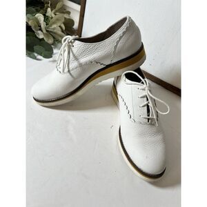 Boden Matilda Brogues Oxford Lace Up Platform White Leather Sneakers 40 US 9